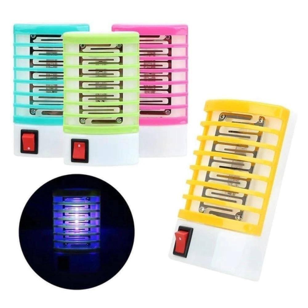 Repelente Eletronico Mata Mosquitos Asrmadilha Pernilongos Insetos Luminaria Luz Noturna Led 2 Em 1 Ultravioleta Bivolt