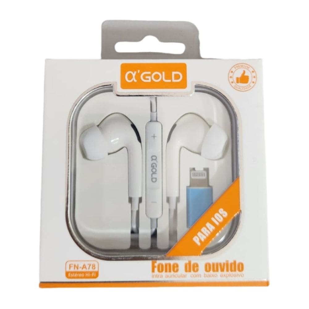 Fone de Ouvido Agold para Iphone