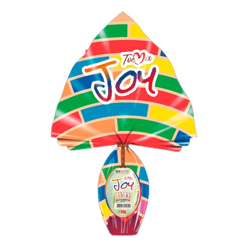 Ovo de Páscoa Toc Mix Joy Chocolate Ao Leite 50g