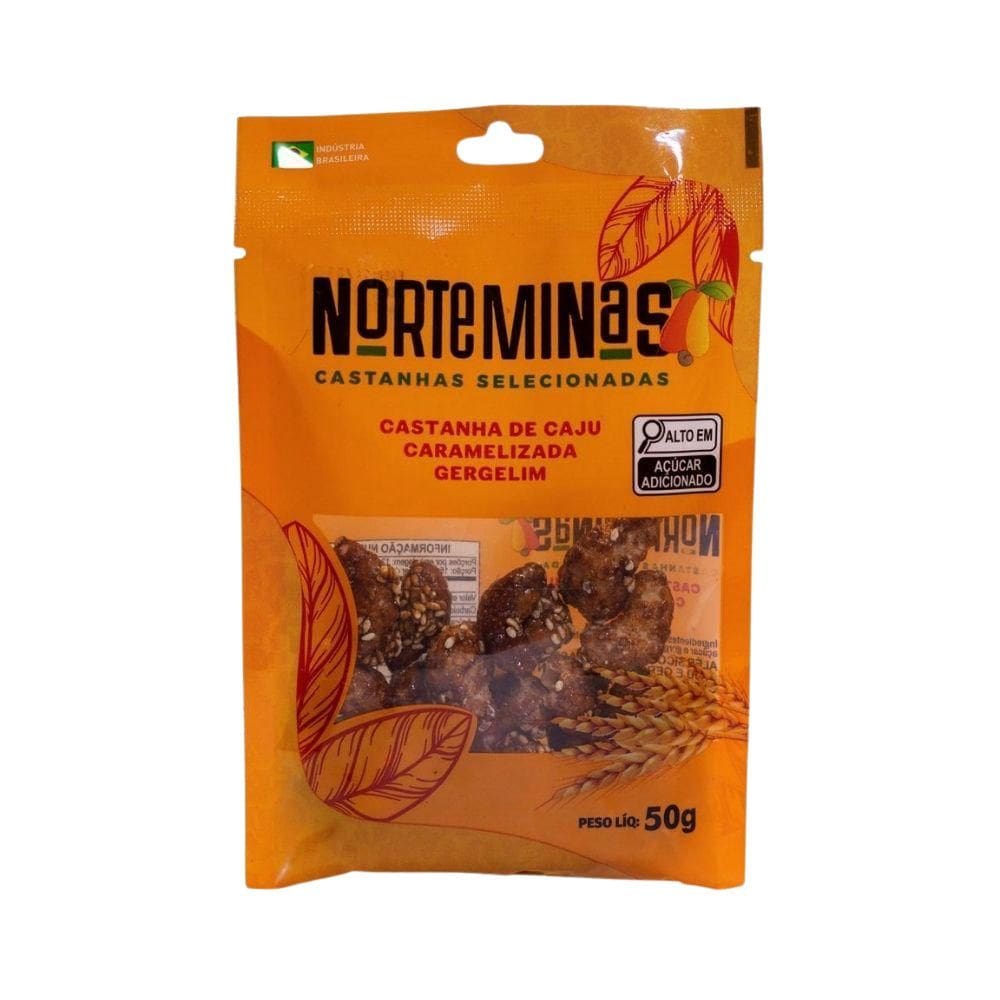 Castanha de Caju Norte Minas Caramelizada Gergelim 50g