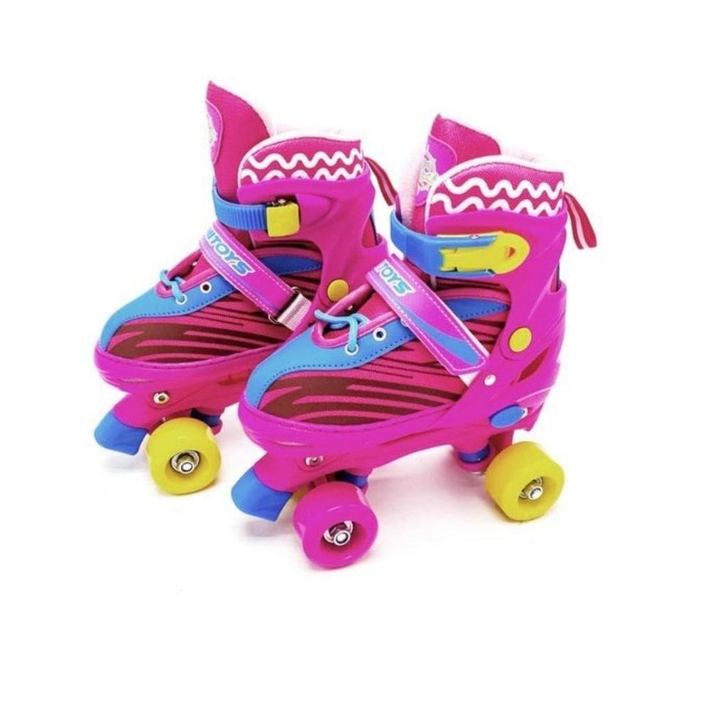 Patins Infantil Com Acessórios Rosa
