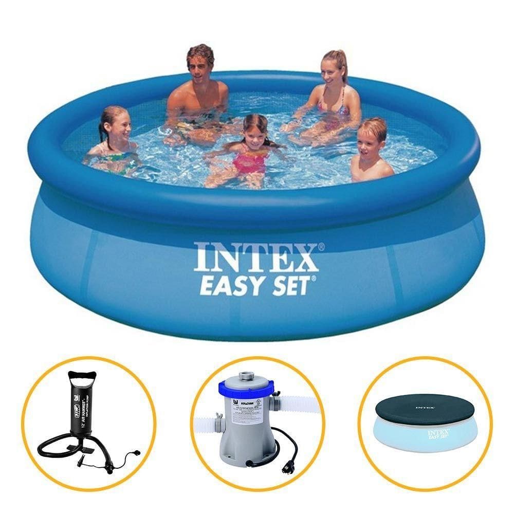 Piscina Inflavel 3.853l + Filtro + Capa + Bomba 110v Intex