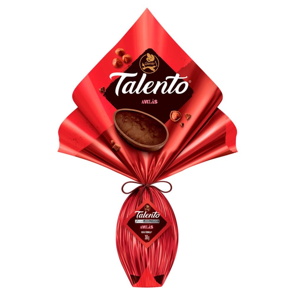 Ovo de Páscoa Garoto Talento Avelãs 350g