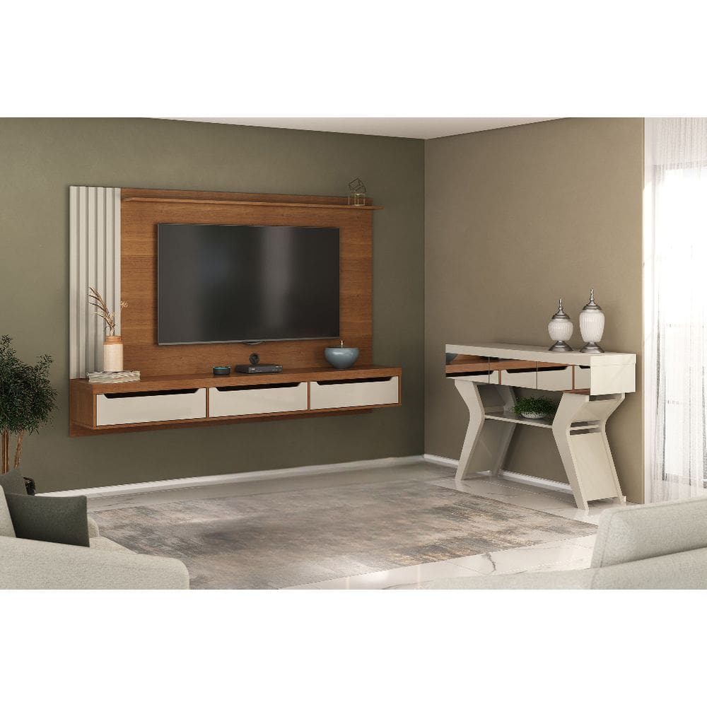 Conjunto Sala de Estar: Aparador Houston + Painel Presence