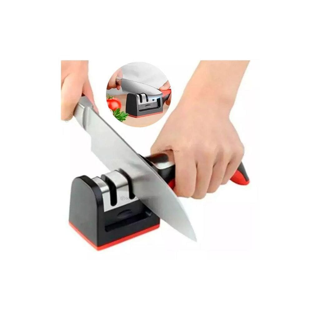 Amolador De Faca 3 Em 1 Base Emborrachada