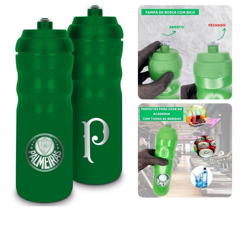 Squeeze Top Térmica 550Ml Garrafa Verde Água Esporte Bike