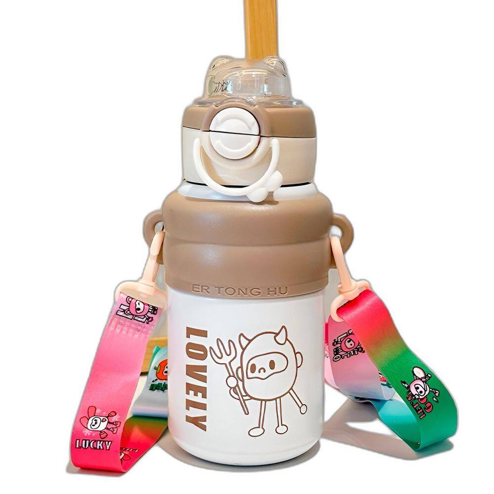 Garrafa Infantil Térmica Divertida Inox Resistente