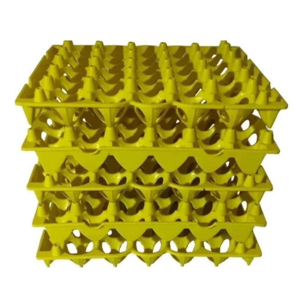 Kit 5 Porta Ovo Cartela Plástica P/30 Ovos Bandeja Higiênica