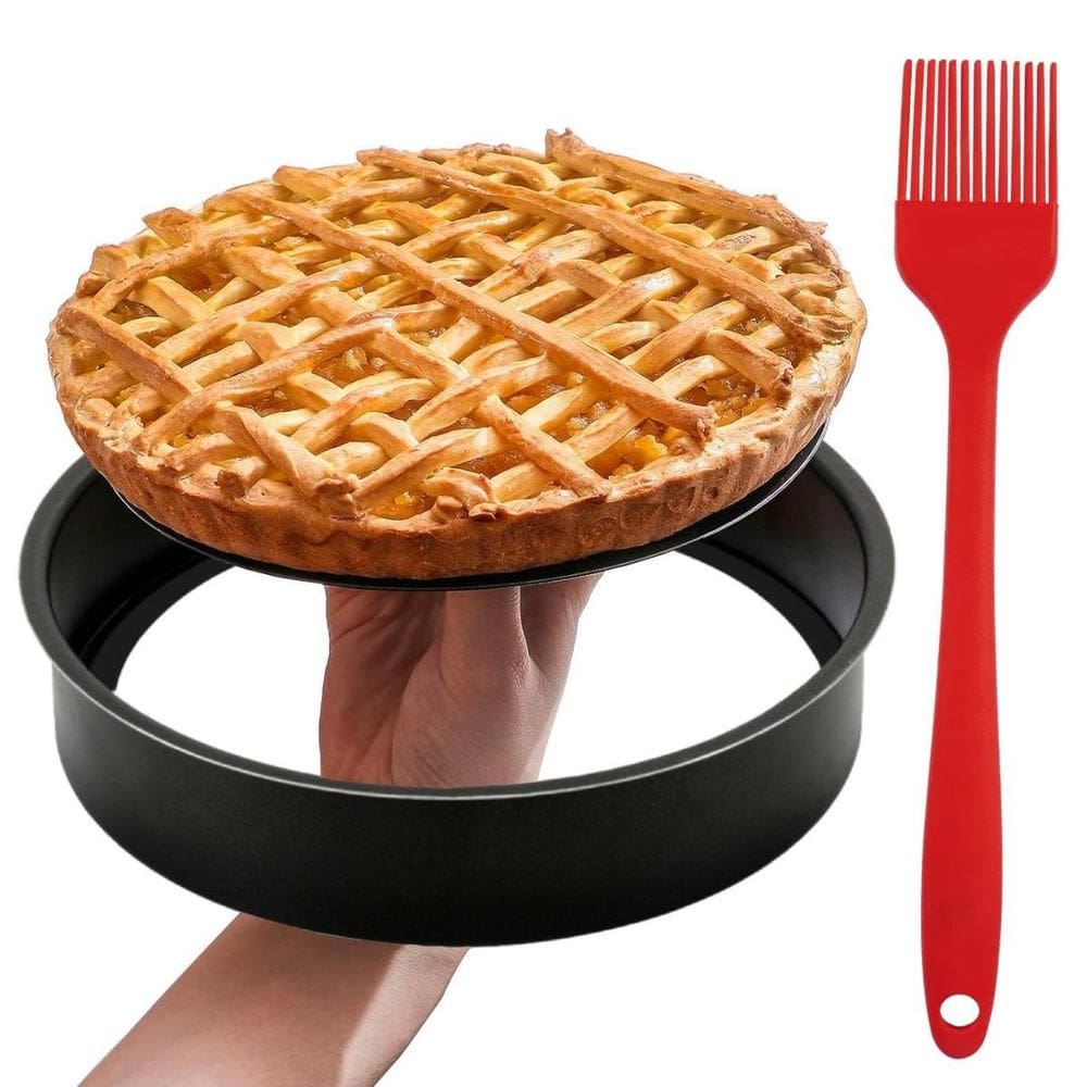 Assadeira Redonda Fundo Removível 2,9L Antiaderente +Pincel