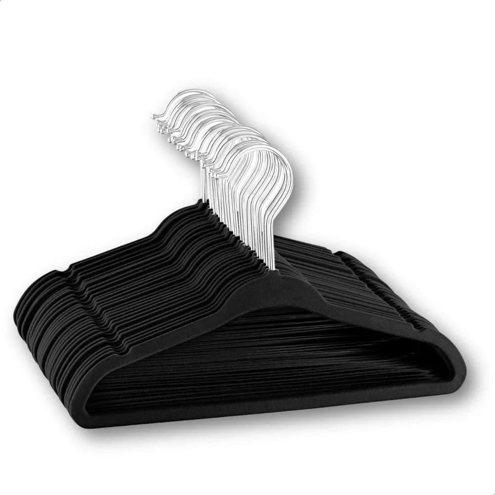 2X Vittak Kit 50 Cabides Veludo De Roupa Antideslizante Slim