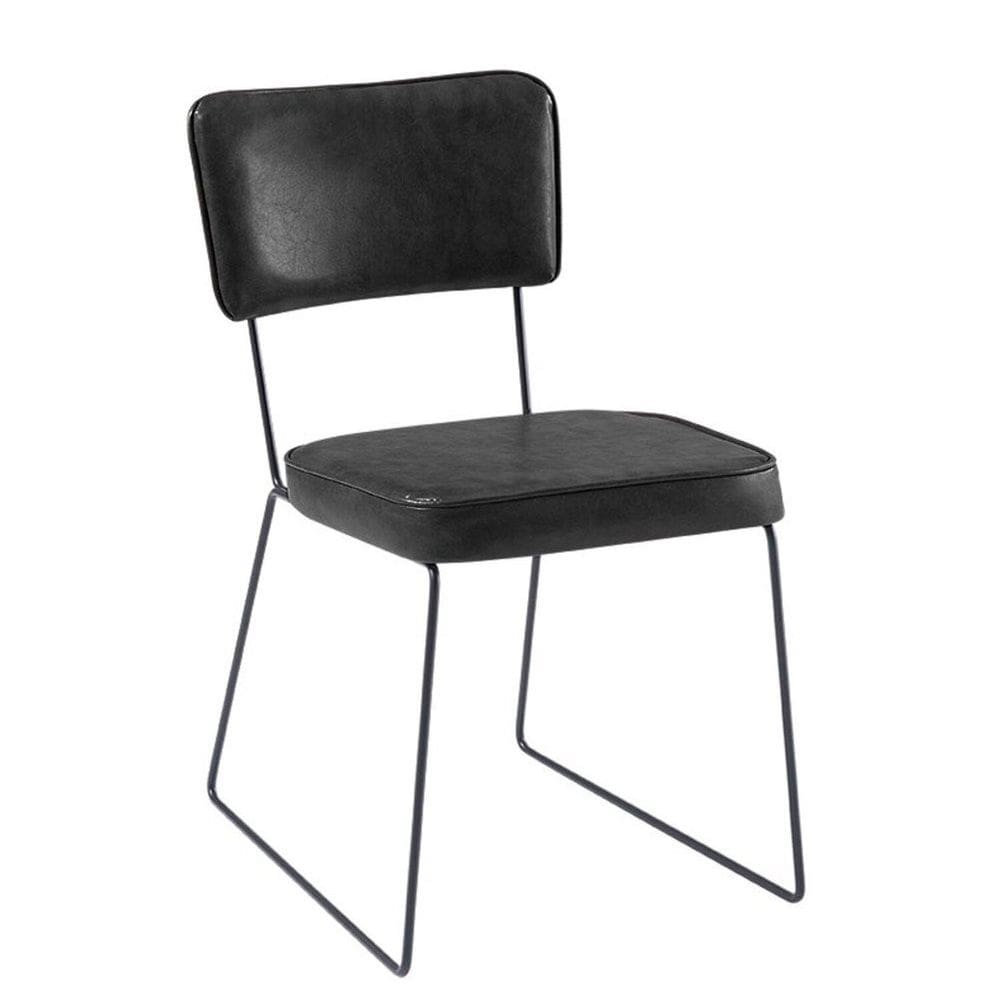 Cadeira para Sala de Jantar Aço Roma Preto