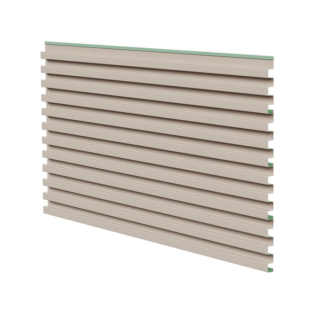 Kit 10 Peças Painel Ripado Metálico 14cm X 30cm Freijó