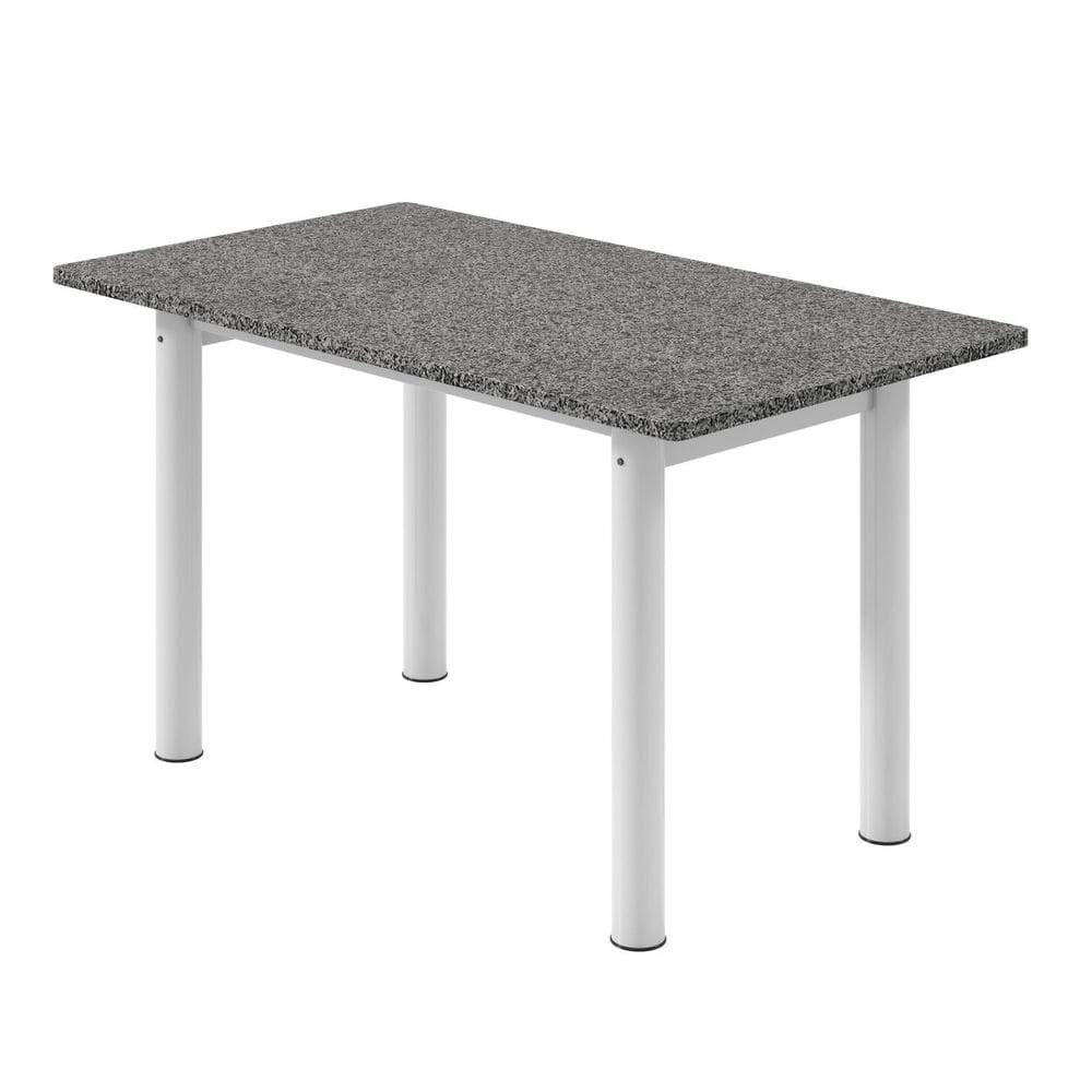 Mesa para Sala de Jantar Tampo Granito 120x75cm Ocre/Branco