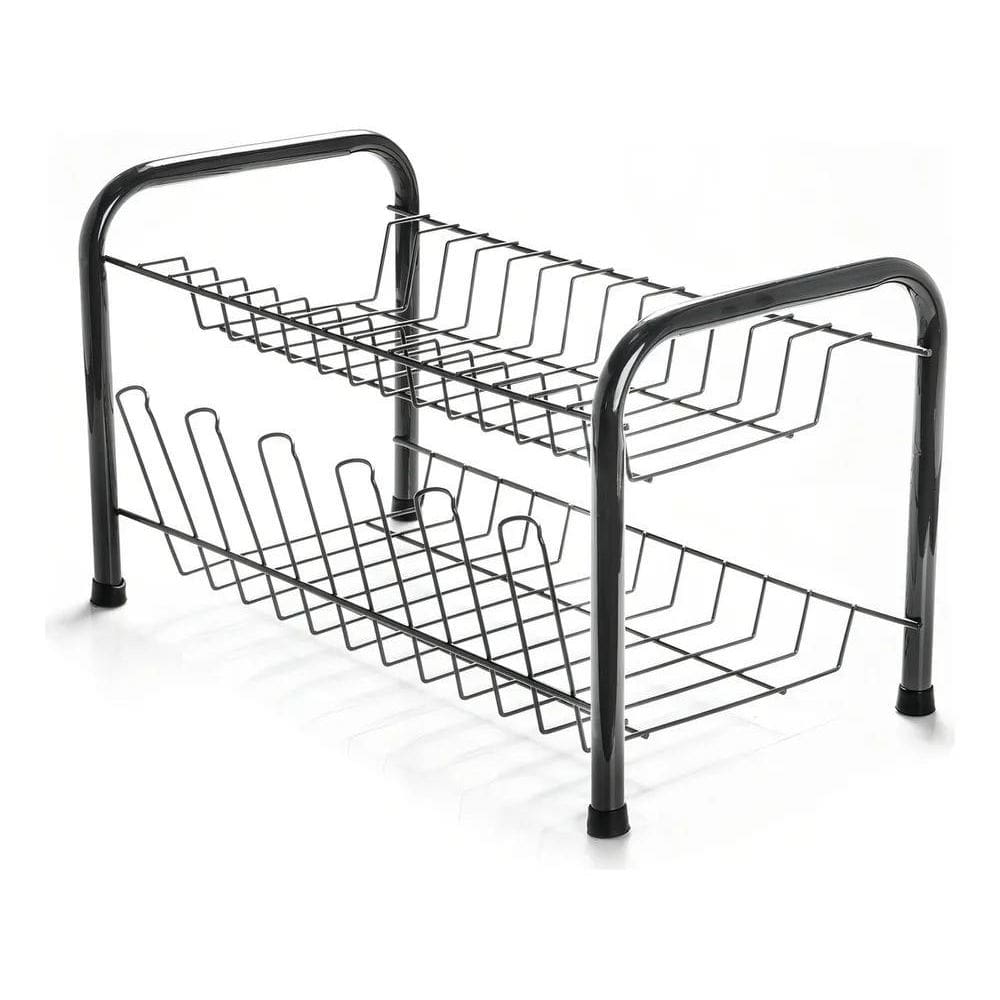 3X Escorredor De Louça Berço Secador 2 Andares Aço 13 Pratos