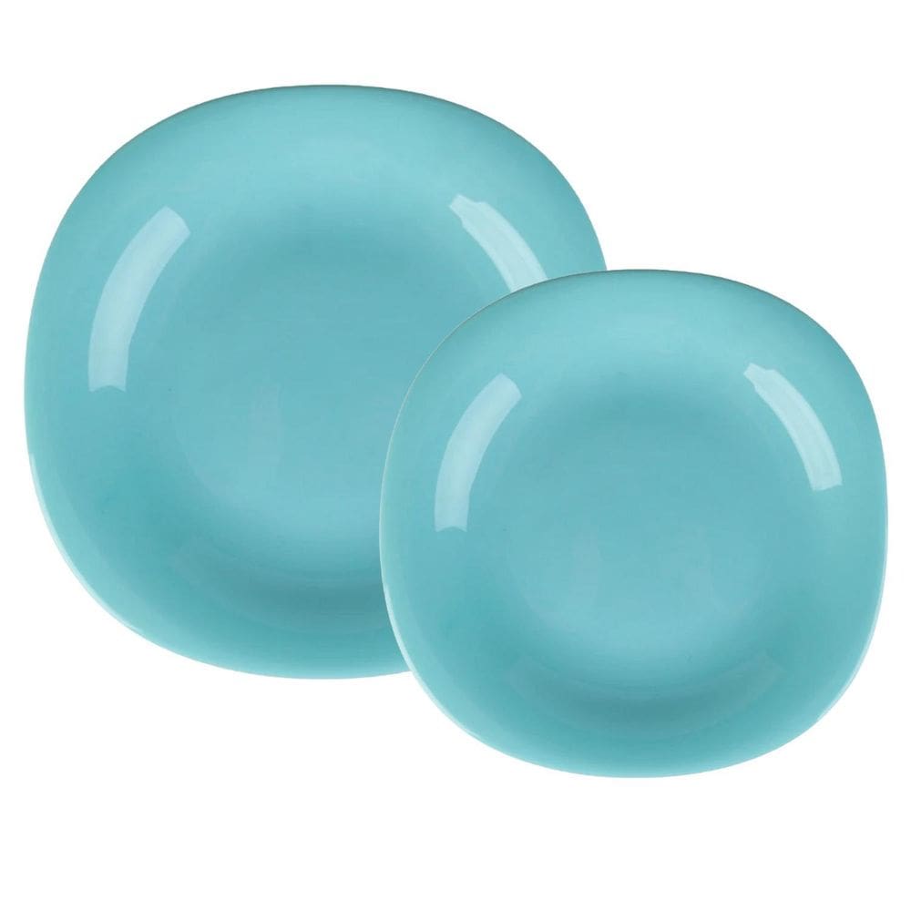 Aparelho De Jantar Jogo Pratos Kit 12 Pçs Dama Vidro Opalino