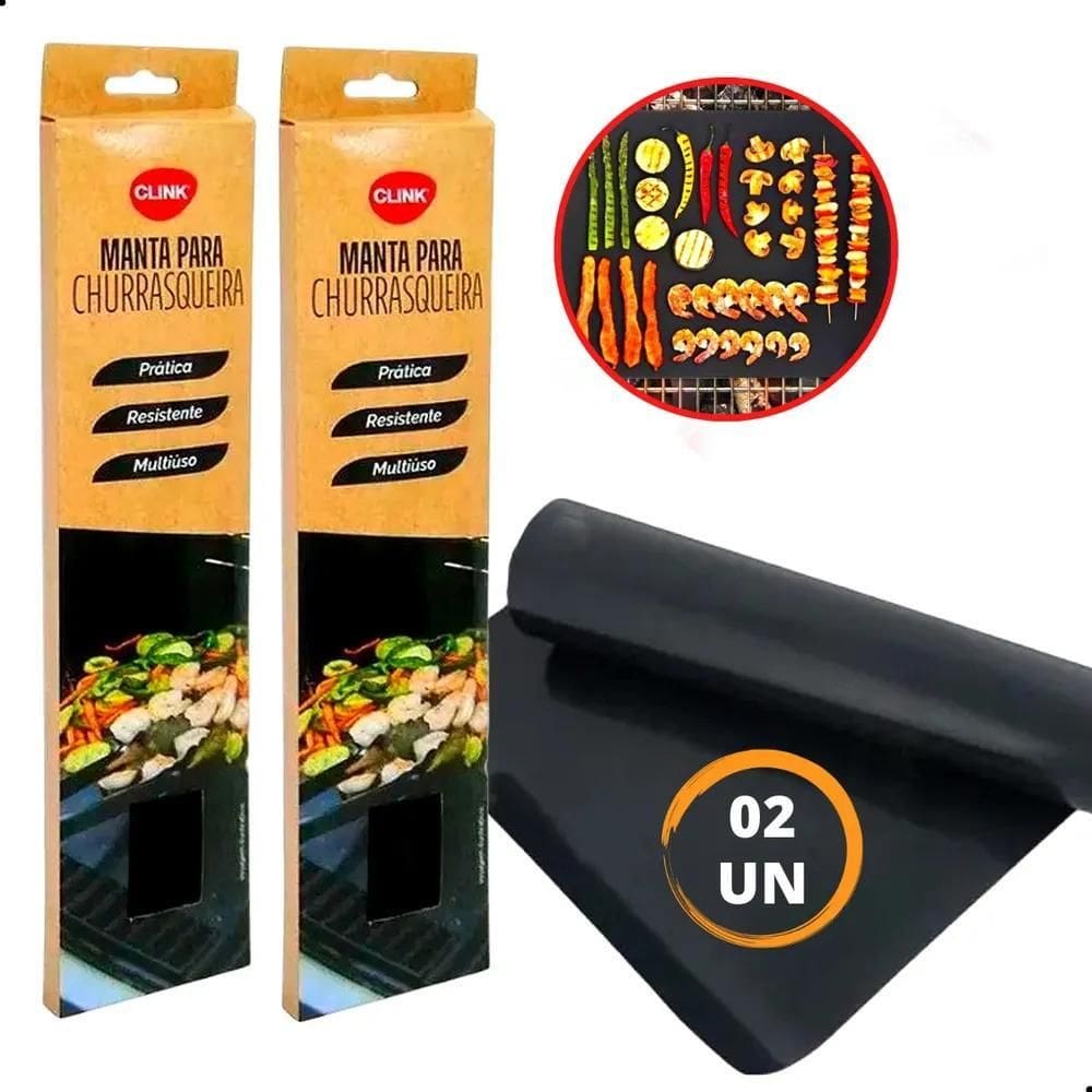 Kit Esteira Grill Para Churrasco Antiaderente Grelha Chapa
