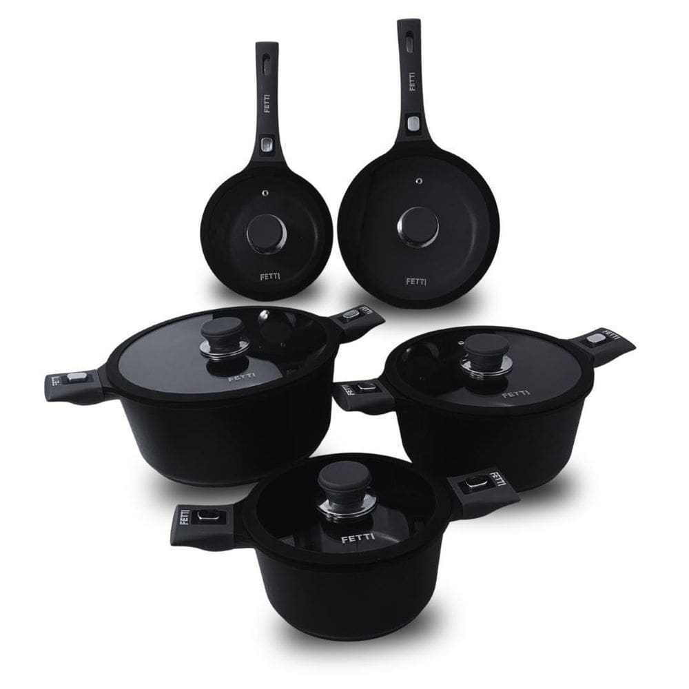 Conjunto De Panelas Fetti Yaizu 5 Peças Antiaderente Indução