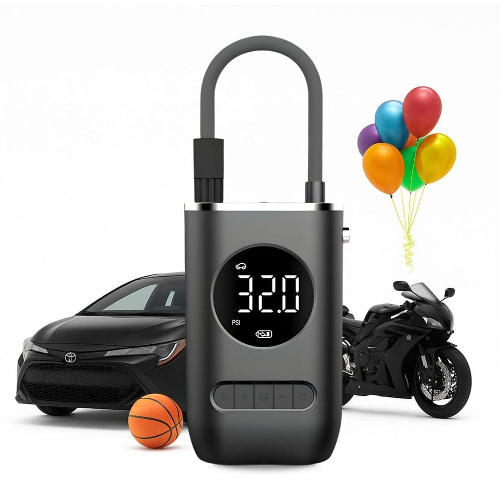 Calibrador de Ar Digital Portátil Recarregável Bivolt Pneu