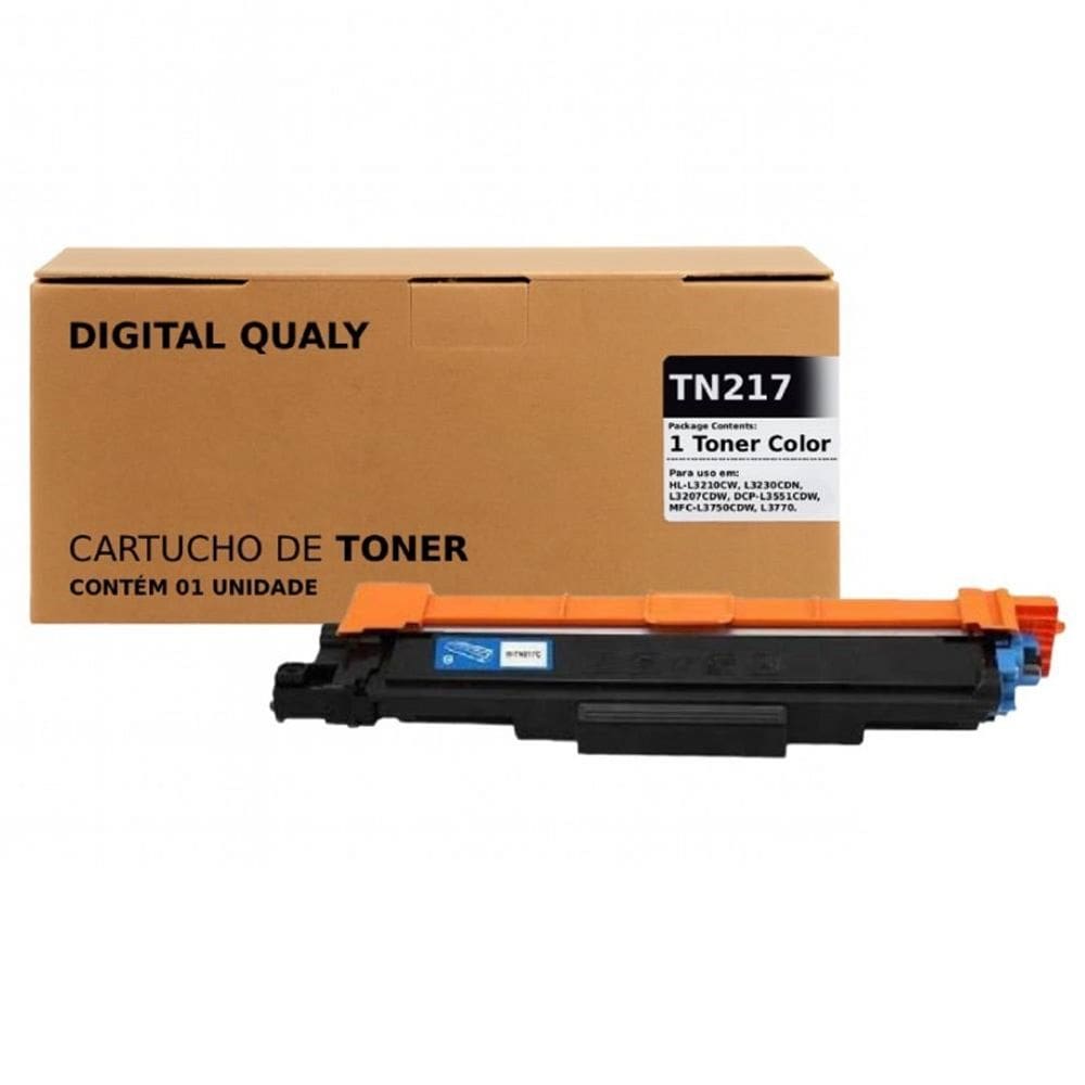 Toner Tn217 P/  impressora Dcpl3551cdw Dcp L3551cdw L3551 3551cdw Ciano