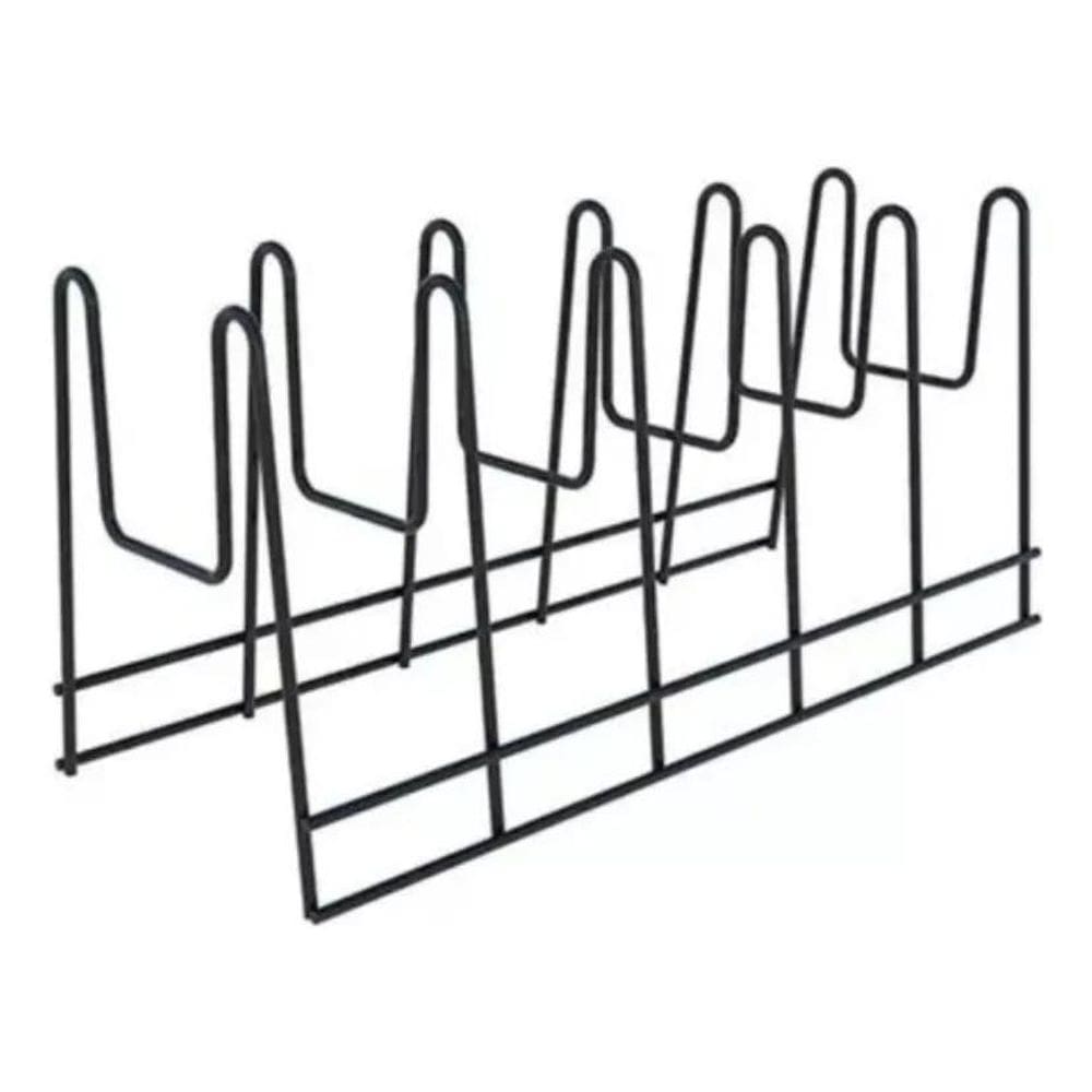 10X Organizador De Tampa De Panela Em Aço Para Armário Dica