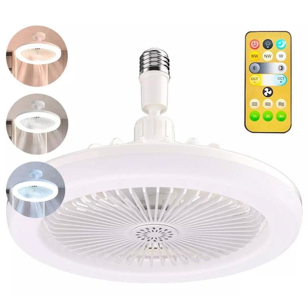 Ventilador De Teto 30W Com Led Integradas E Controle Bivolt