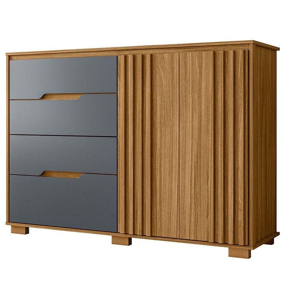 Cômoda Sapateira Texas Freijó Cinza - Moval