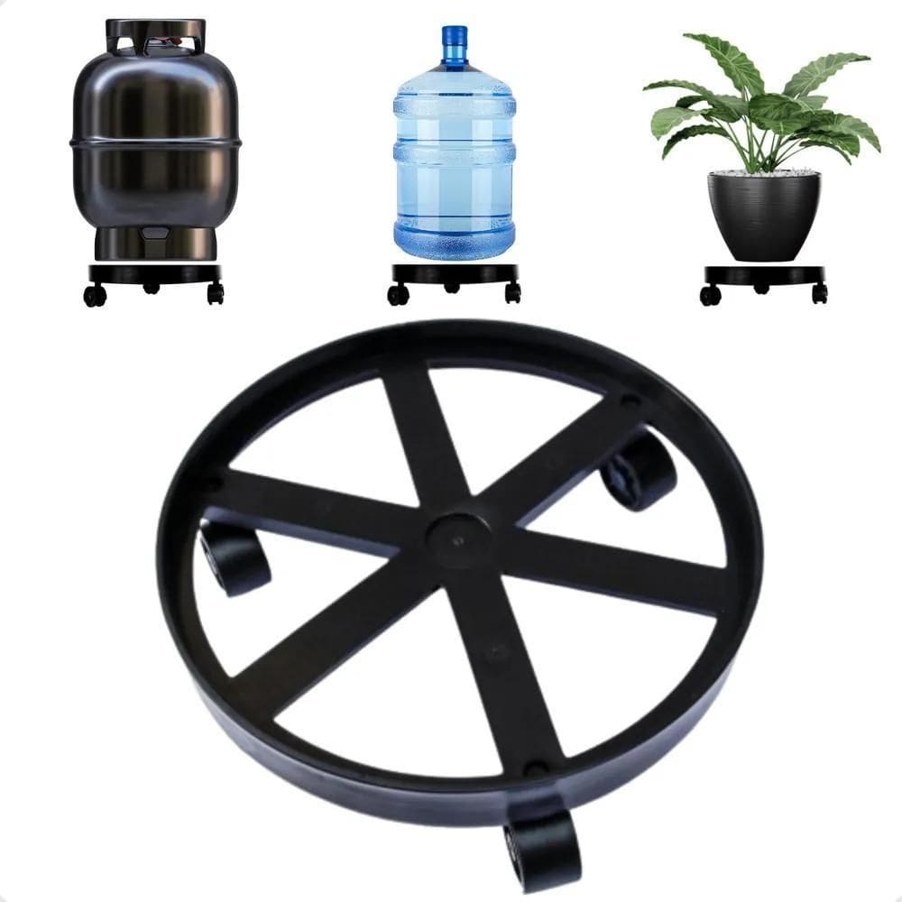 3X Suporte Para Botijão De Gás Com Rodinha Vasos Plantas 55K