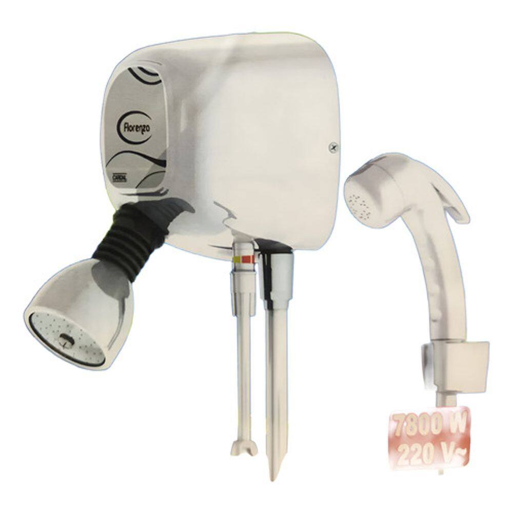 Ducha Florenza Eletronica C/haste Cardal Branca 7800w 220v