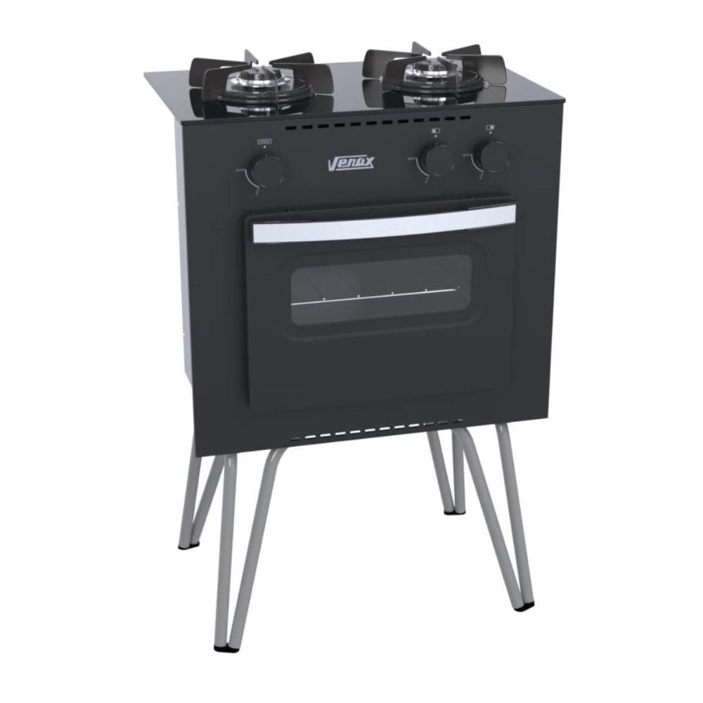Fogão Portátil 2 Bocas Mini Cook Gas Glp Venax