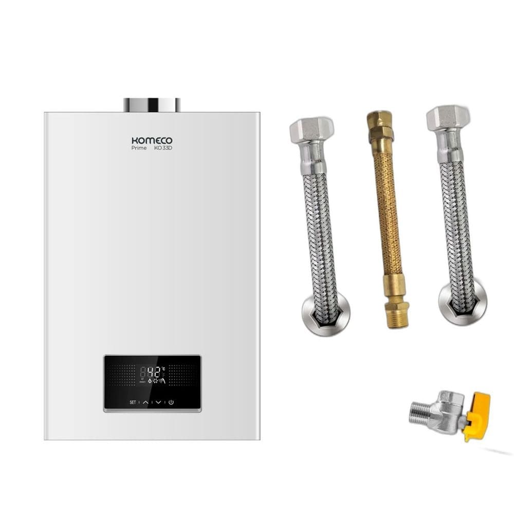 Kit Aquecedor Komeco KO33DPRIME 33L GN + Acess. Ligação