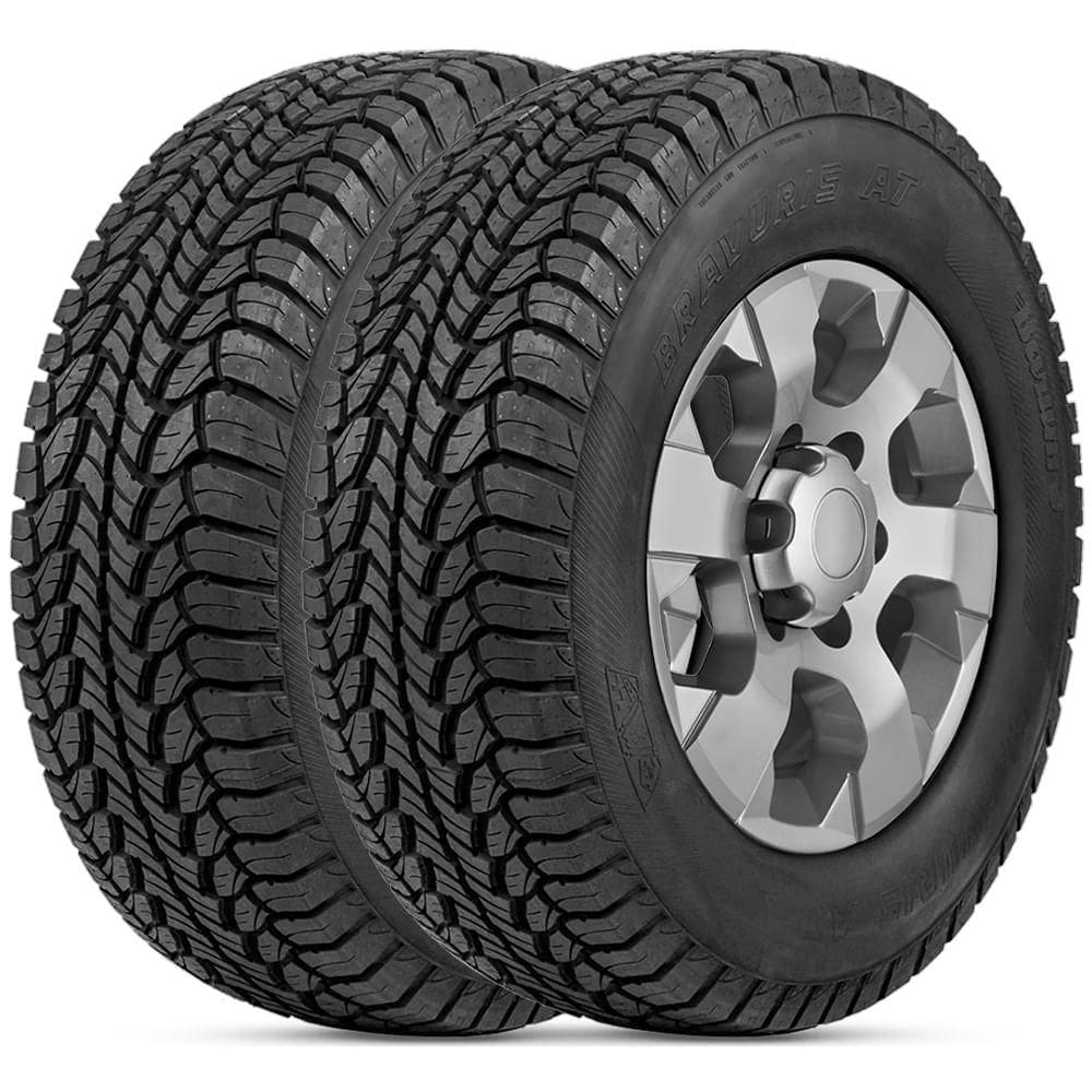 Kit 2 Pneu Aro 16 265/70R16 Continental Bravuris AT 112T