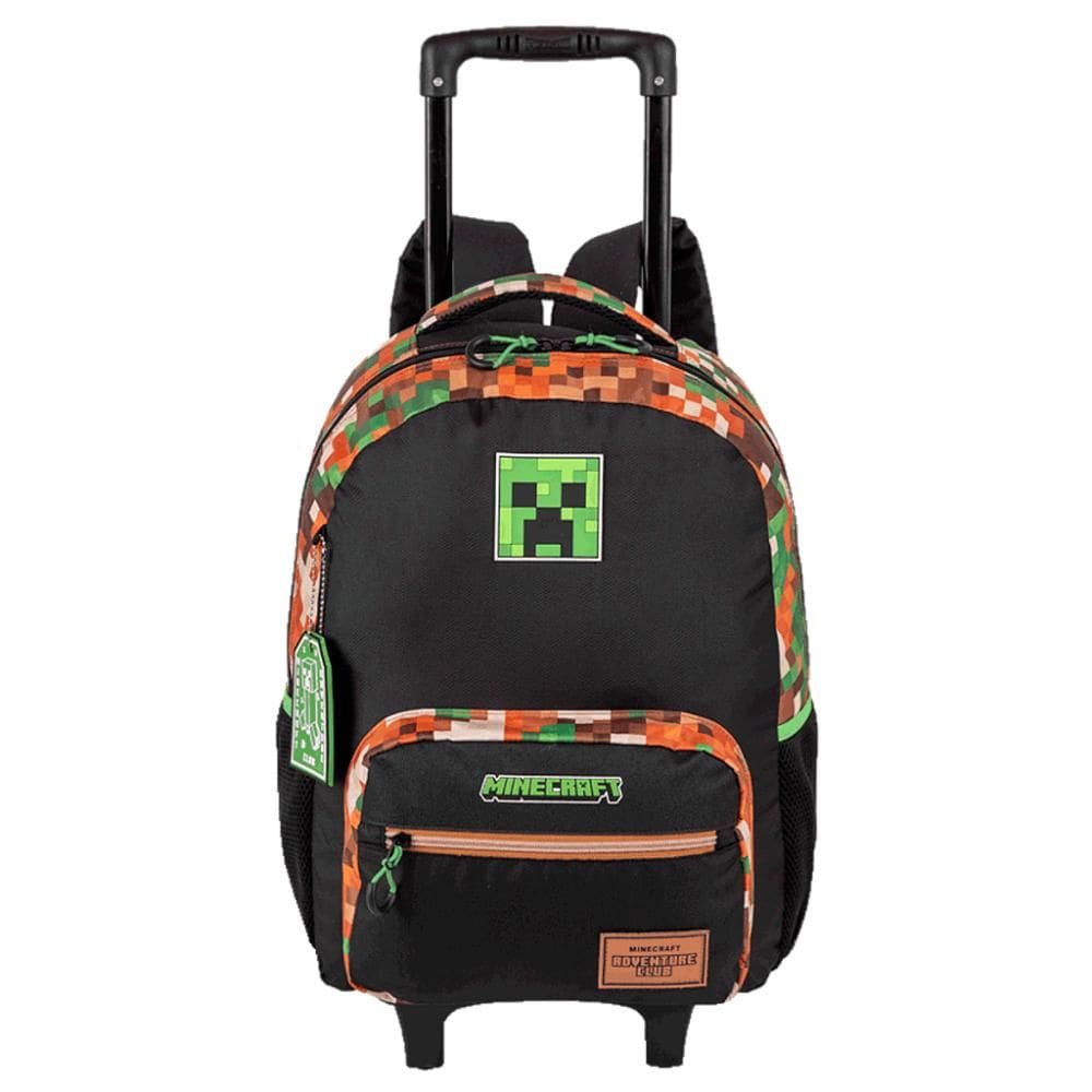 Mochila de Rodinhas Sestini Minecraft X Outdoors Preto