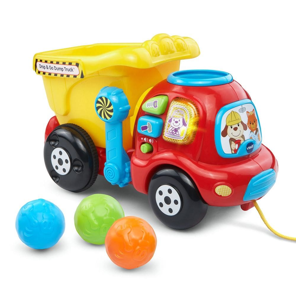 Caminhão basculante VTech Drop and Go Yellow por 6 meses a 3 anos