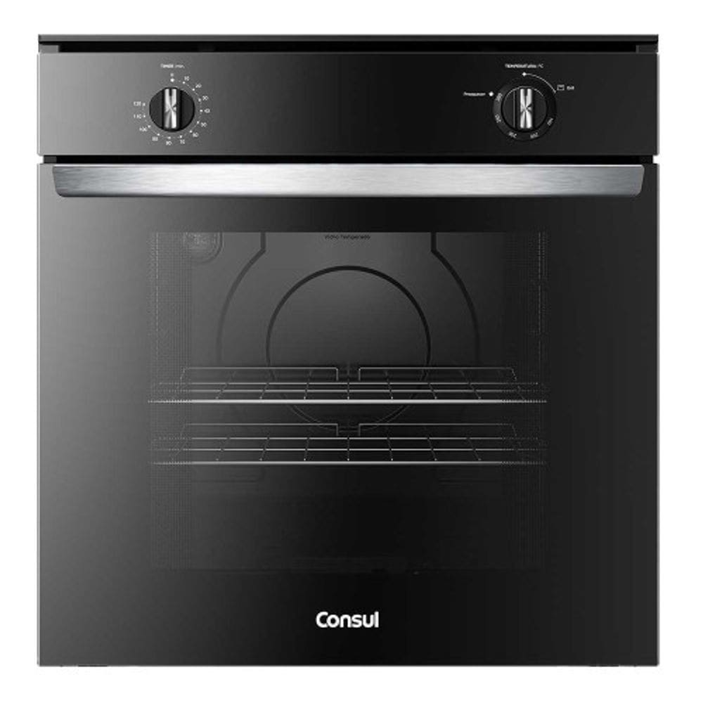 Forno de Embutir COA84CE a Gás 78L com Timer Sonoro e Grill Consul