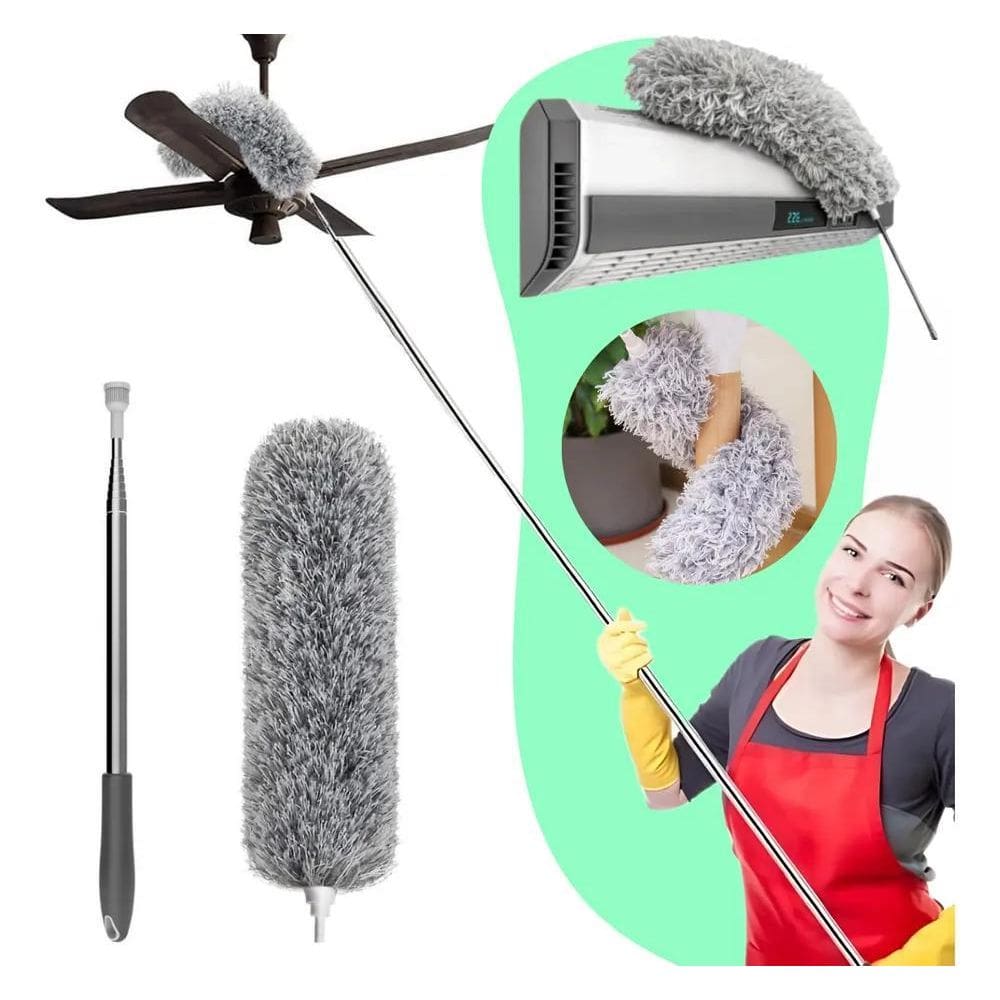 Espanador Pó Extensível 2.80M Eletrostático Lavável Cama Box