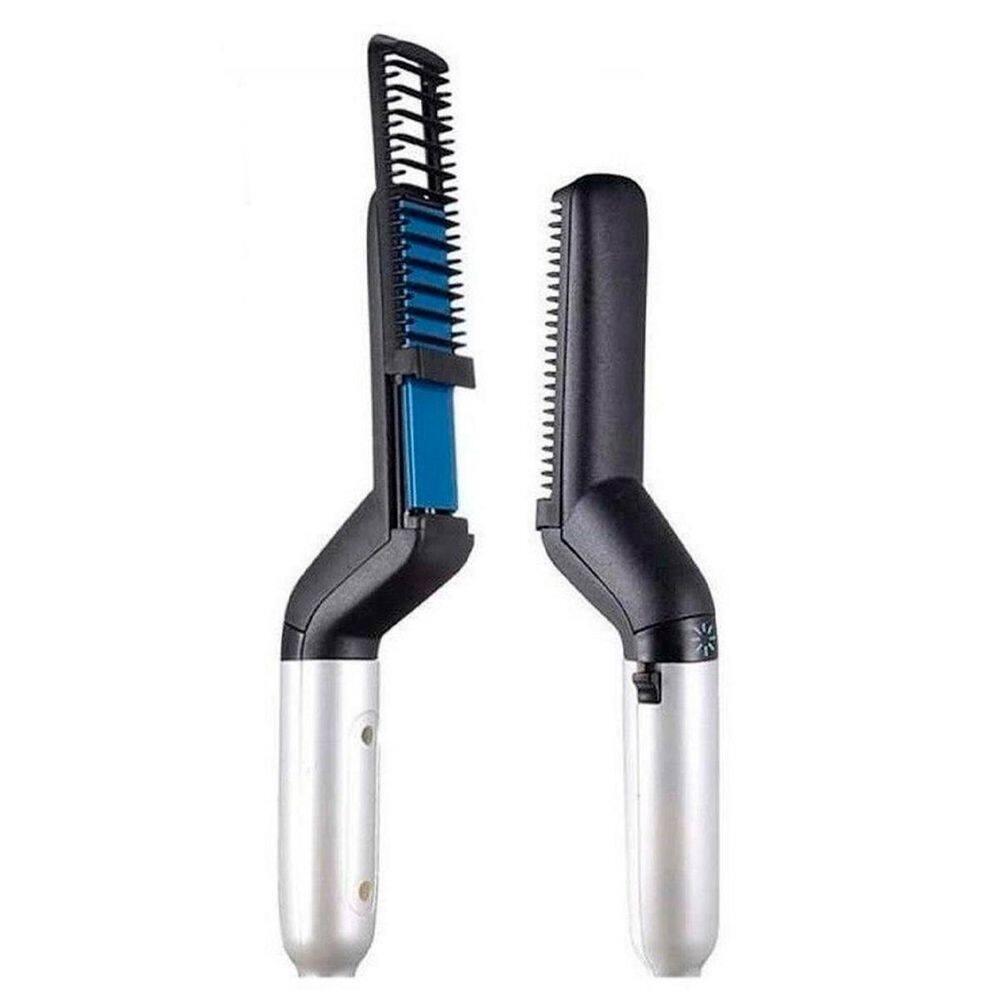 Pente Eletrico Chapinha Modelador Para Barba E Cabelo