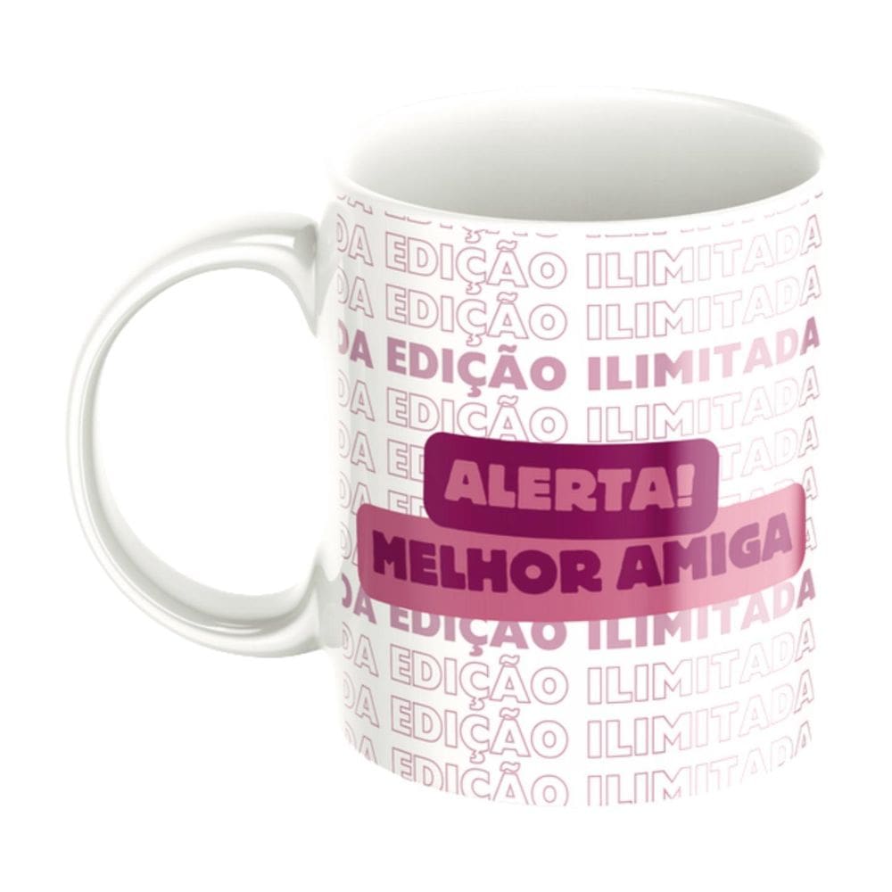 Caneca Alerta Melhor Amigo Ou Amiga - Amiga