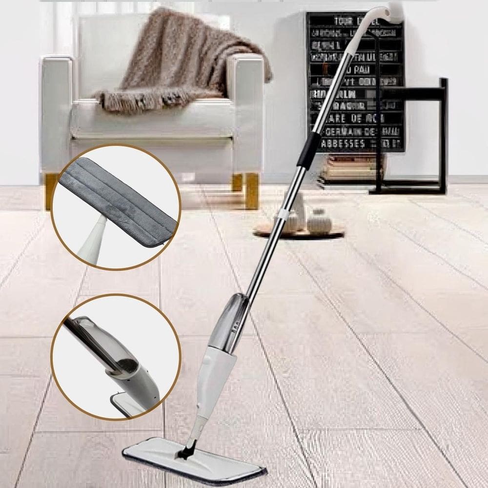 Esfregão Spray Molhado E Seco Para Limpeza Rápida Pisos