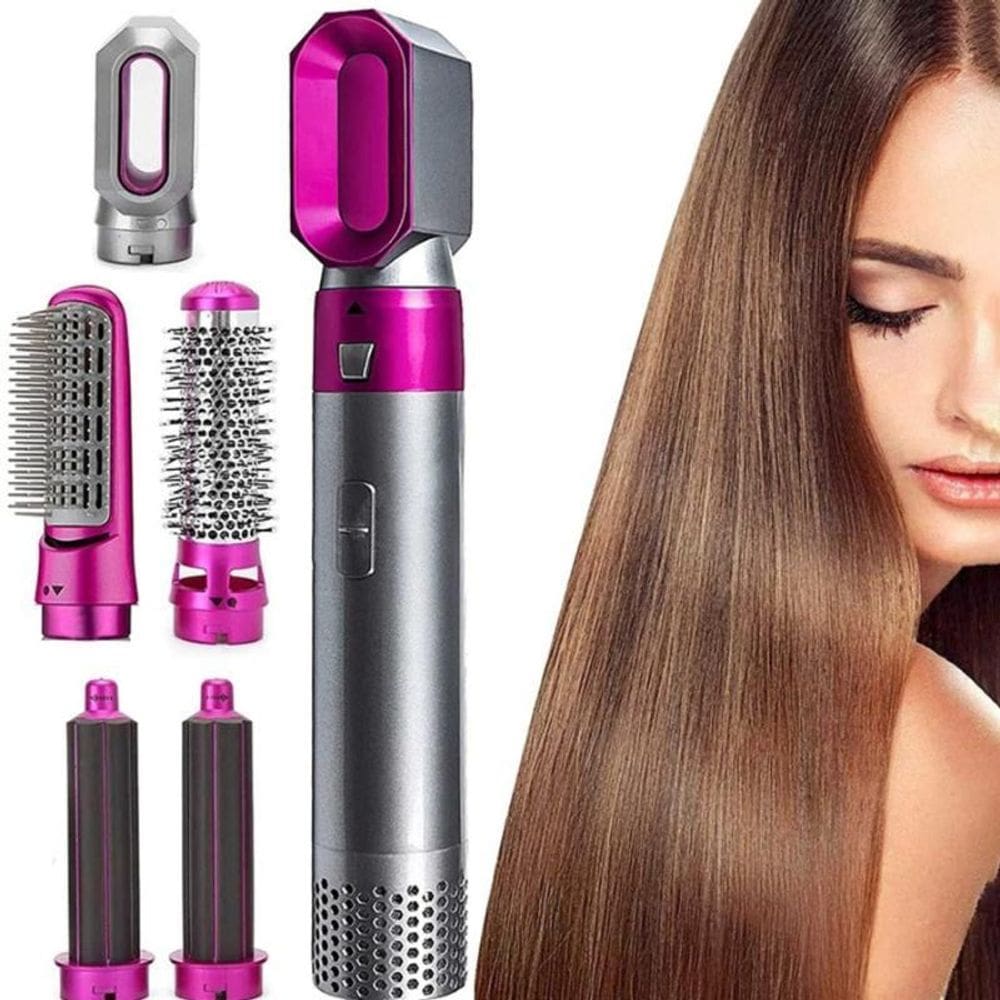 Secador Alisador De Cabelo 5 Em 1 Multifuncional 1000W 110V