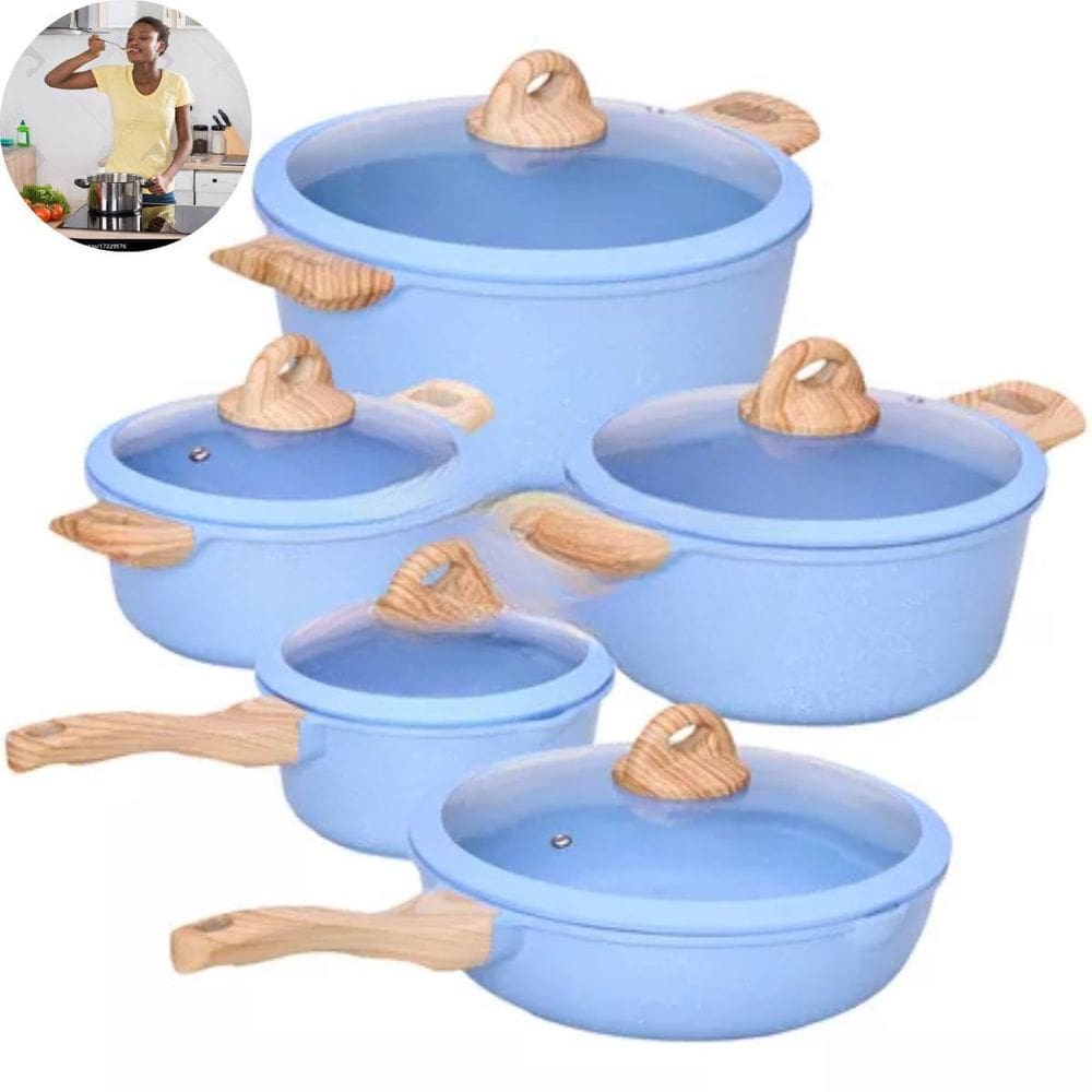 Panelas Cor Azul Bebê Vibrante E Funcionais Presente Ideal