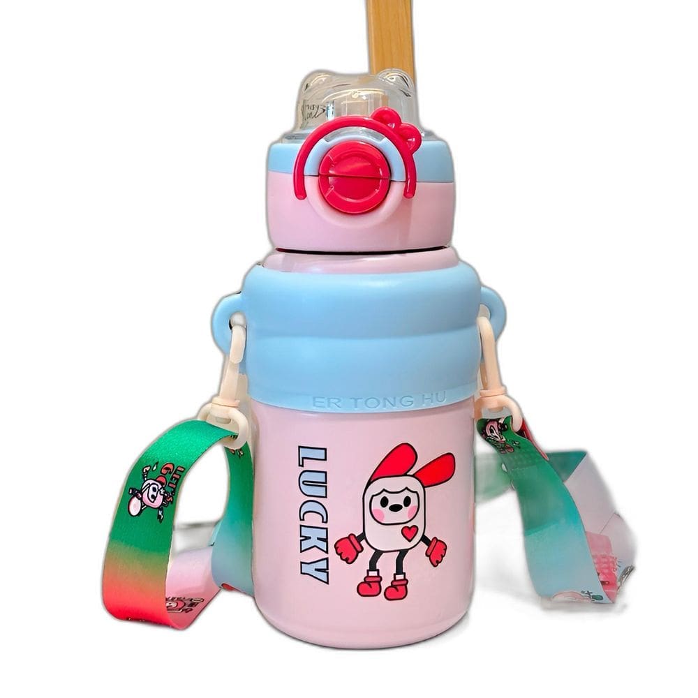 Garrafa Infantil Térmica Divertida Inox Resistente