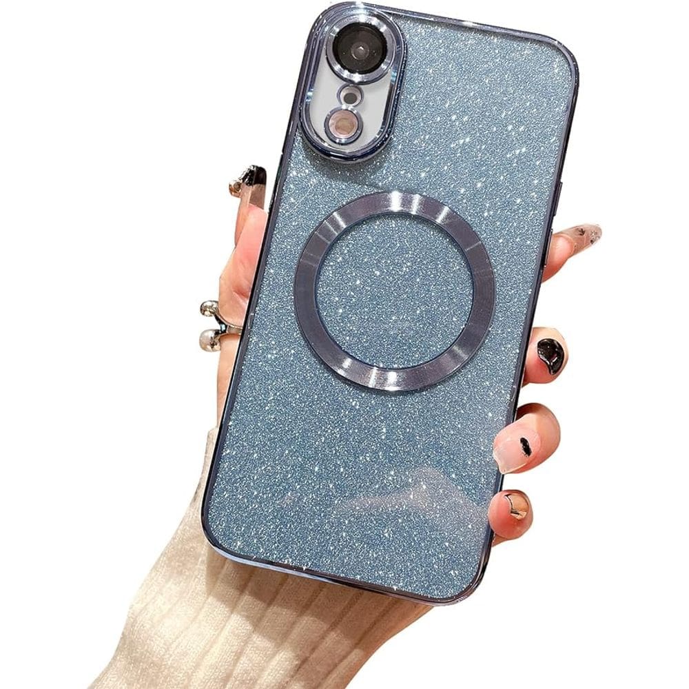 CAPA lPHÖNE XR GLÍTER COM ANEL MAGNÉTICO MAGSAFE