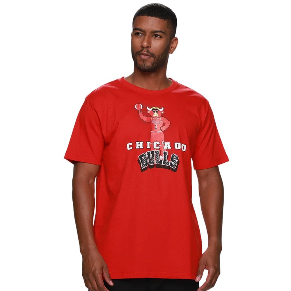 Camiseta Nba Masculina Chicago Bulls Sport Mascot