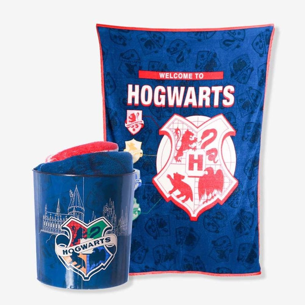 Kit Balde+Manta Hogwarts - Zona Criativa