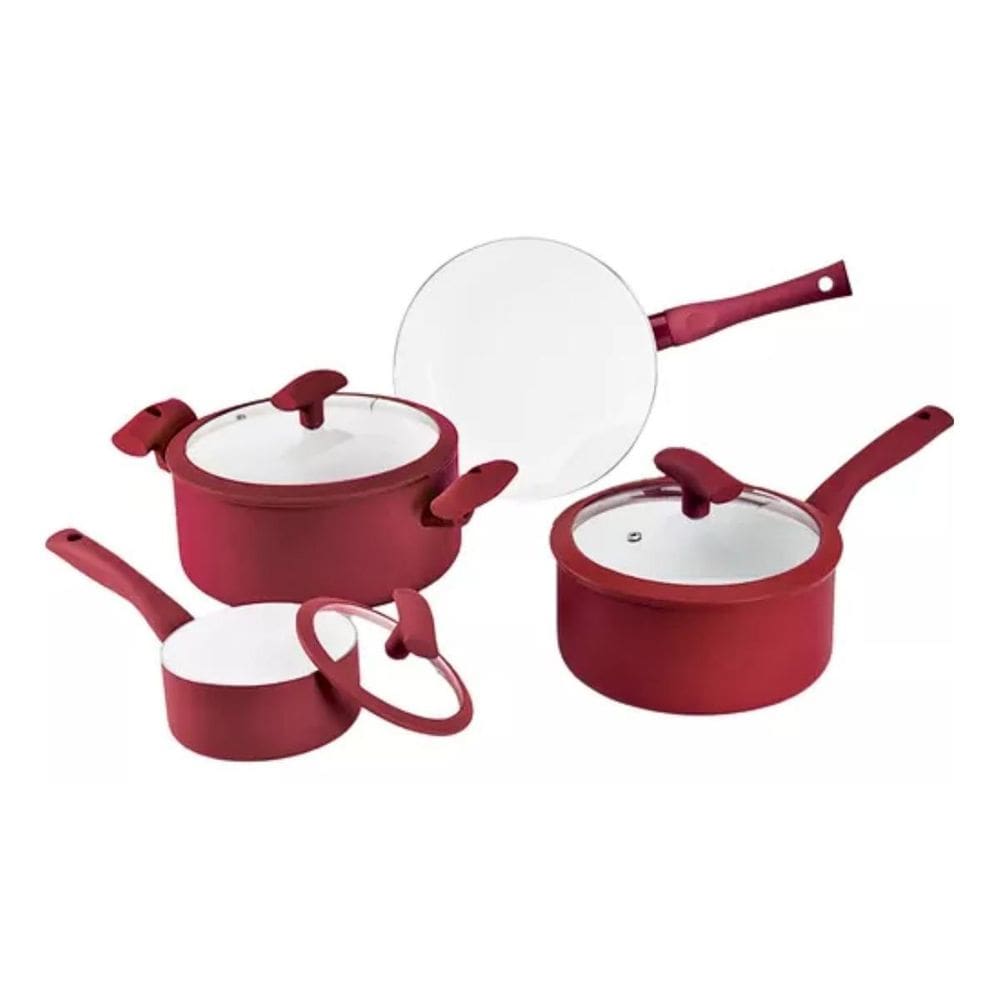 Conjunto Panela 4Pc Vermelha Hercules Pa300-4Vm