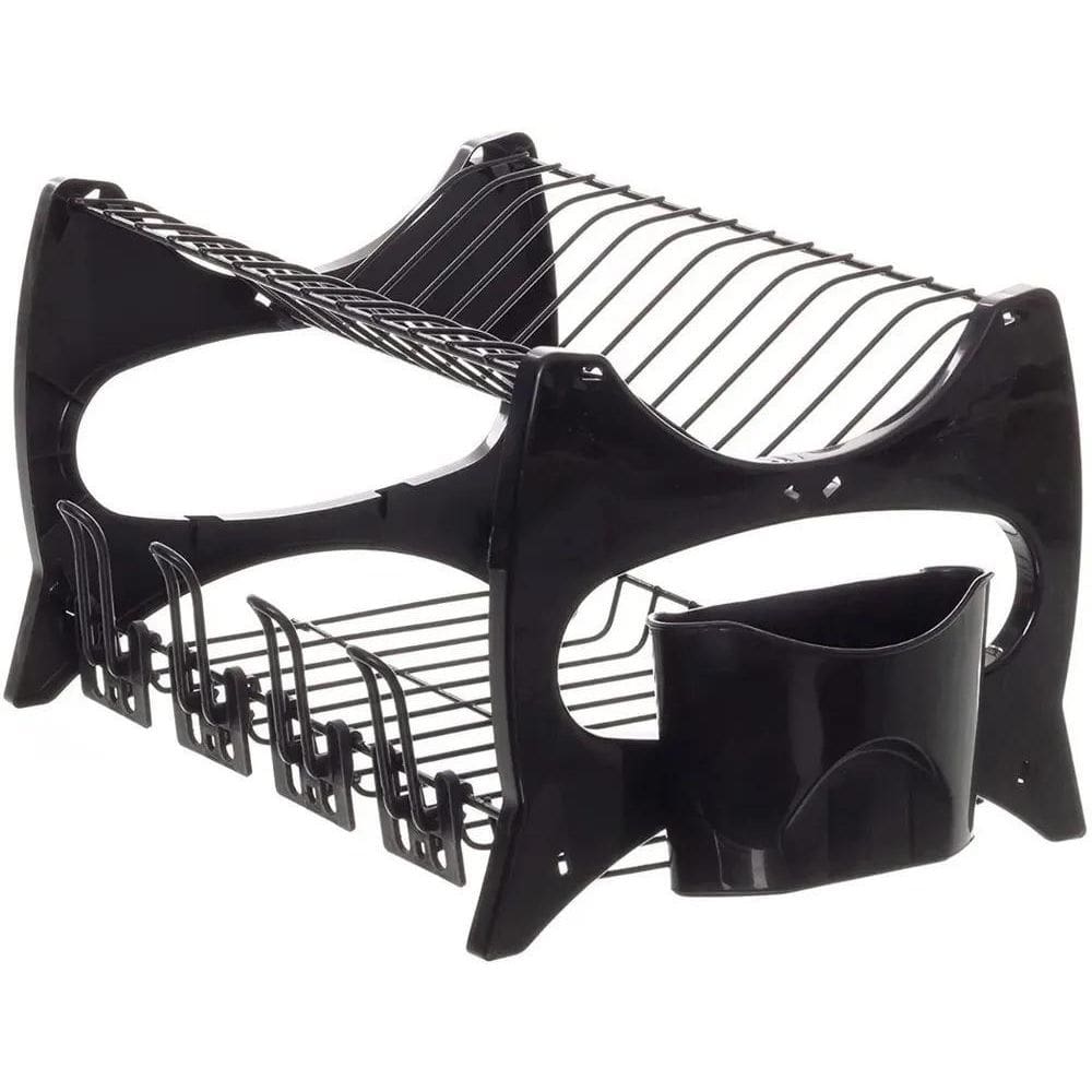 3X Escorredor De Louca Cozinha Prato Copo Duplo Porta Talher