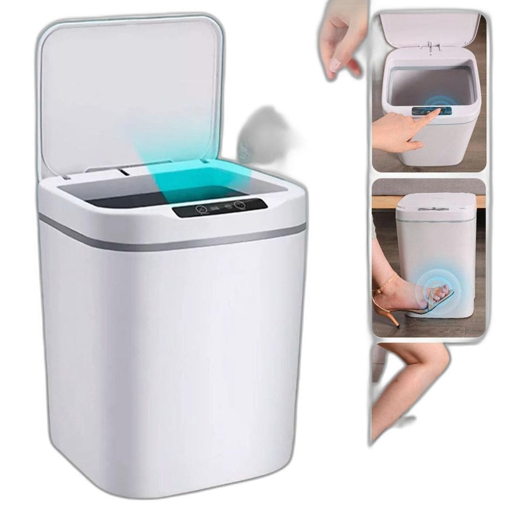 Lixeira Automática Sensor Recarregável Escritório