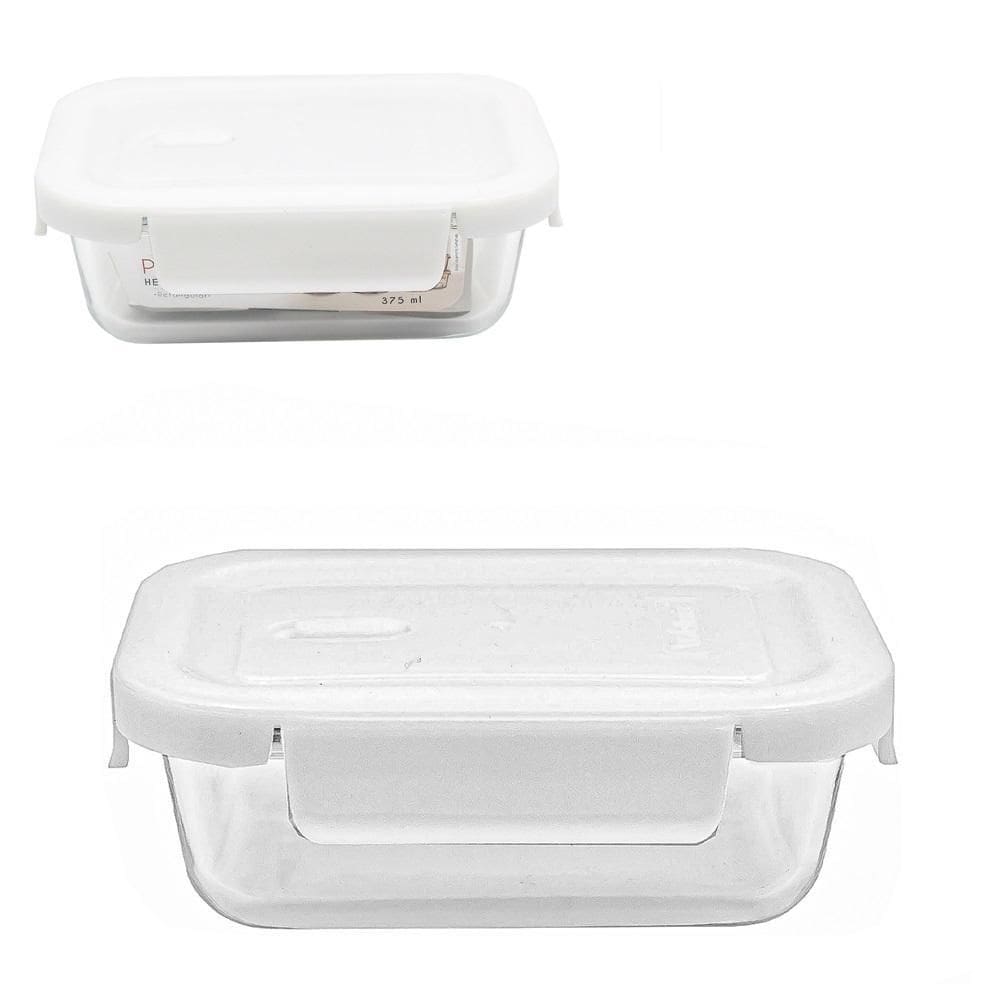 Pote De Vidro Borossilicato 375Ml Com Tampa Hermética Fixy