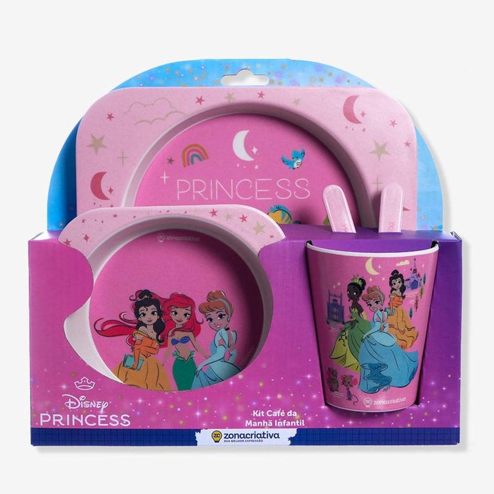 Breakfast Set Infantil Princesas - Zona Criativa