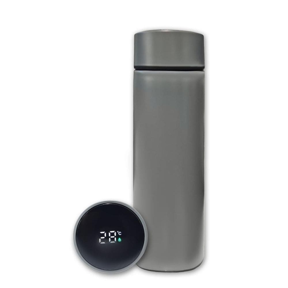 Garrafa Térmica Aço Inox Com Termômetro Digital Led 500Ml Ci